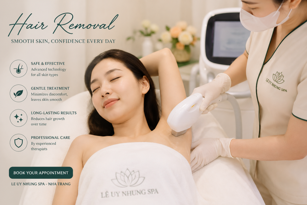 Hair removal in Nha Trang - Le Uy Nhung Spa