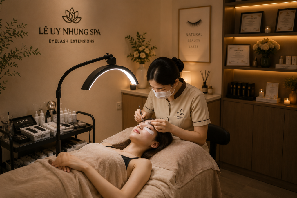 Eyelash extensions in Nha Trang – Le Uy Nhung Spa